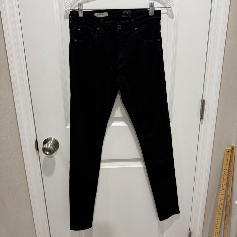 AG Womens Farrah Skinny‎ High Rise Jeans Black 26